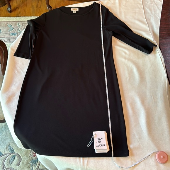Talbots Basic Black Dress Petite Medium - Picture 8 of 10